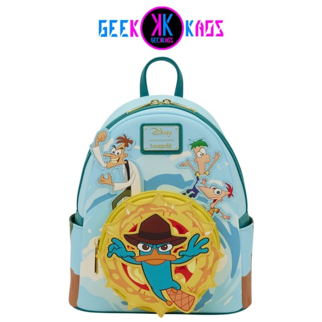 MINI MOCHILA - PHINEAS & FERB (GLOW) - LOUNGEFLY