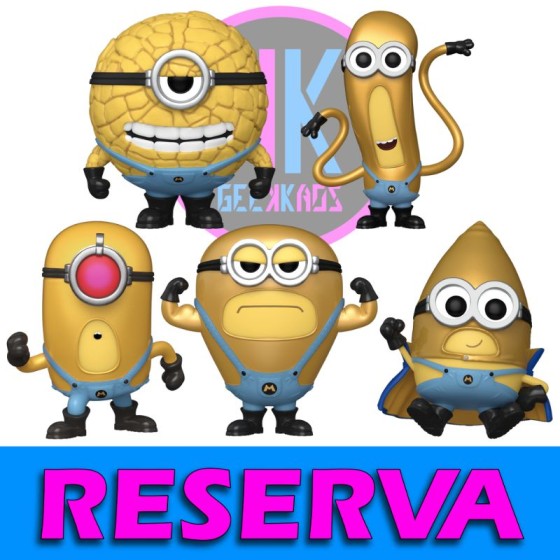 5-PACK - DESPICABLE ME 4 -  DAVE 1553, GUS 1554, JERRY 1555, MEL 1556, TIM 1557