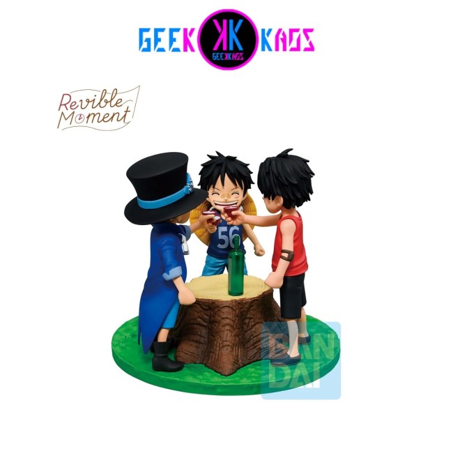 FIGURA - ACE, SABO & LUFFY - DRAMATIC MEMORIES - 10cm - BANPRESTO