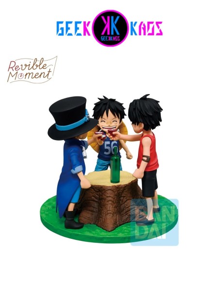 FIGURA - ACE, SABO & LUFFY - DRAMATIC MEMORIES - 10cm - BANPRESTO
