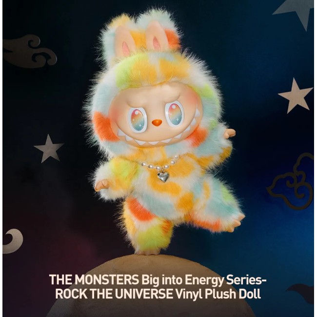 POP MART - THE MONSTERS - BIG INTO ENERGY SERIES - ROCK THE UNIVERSE PLUSH DOLL - 37 CM