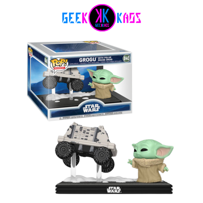 FUNKO POP! MOMENT - STAR WARS - GROGU WITH POLAR MOUSE DROID 840