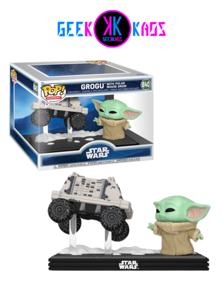FUNKO POP! MOMENT - STAR WARS - GROGU WITH POLAR MOUSE DROID 840