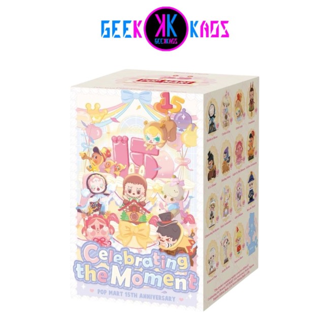 POP MART - CELEBRATING THE MOMENT POP MART 15TH ANNIVERSARY SERIES FIGURES - 7-12 CM