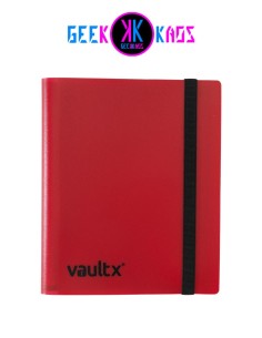 ALBUM TCG - RED - 4 POCKET - 160 CARTAS - VAULT X