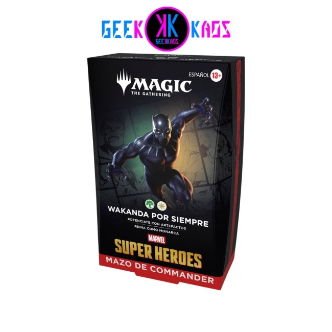 MAGIC: THE GATHERING - MARVEL HEROES - WAKANDA POR SIEMPRE COMMANDER DECK - ESPAÑOL