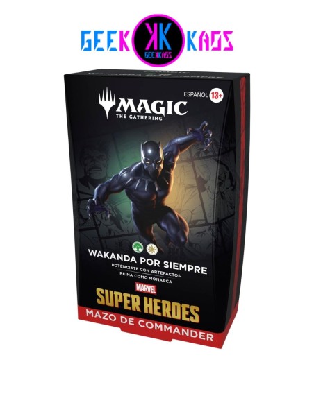 MAGIC: THE GATHERING - MARVEL HEROES - WAKANDA POR SIEMPRE COMMANDER DECK - ESPAÑOL