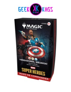 MAGIC: THE GATHERING - MARVEL HEROES - VENGADORES REUNIOS! COMMANDER DECK - ESPAÑOL