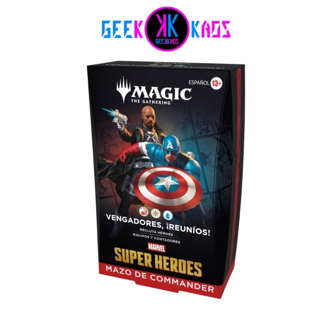 MAGIC: THE GATHERING - MARVEL HEROES - VENGADORES REUNIOS! COMMANDER DECK - ESPAÑOL
