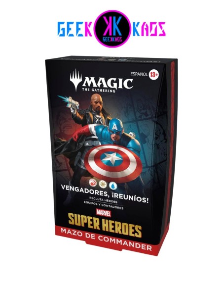 MAGIC: THE GATHERING - MARVEL HEROES - VENGADORES REUNIOS! COMMANDER DECK - ESPAÑOL