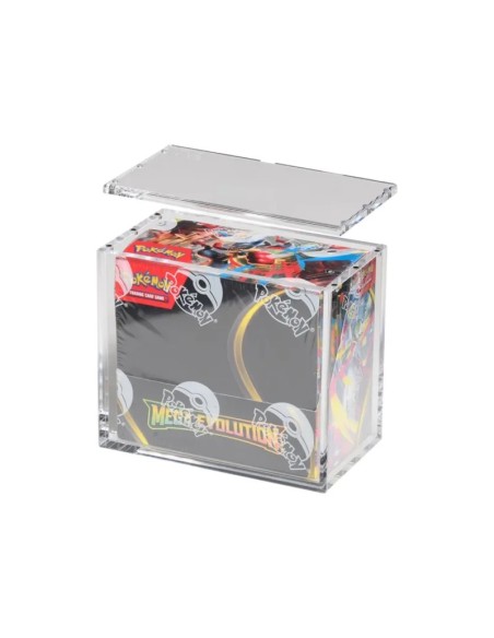 PROTECTOR TCG - POKEMON - PROTECTOR BOOSTER BOX METRACRILATO Y CIERRE IMANTADO - THE ACRYLIC BOX