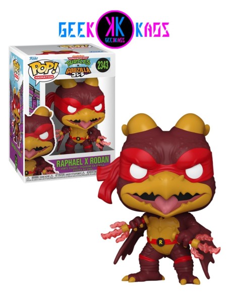 FUNKO POP! - TEENAGE MUTANT NINJA TURTLES X GODZILLA - RAPHAEL X RODAN 2343