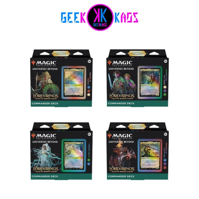 MAGIC: THE GATHERING - THE LORD OF THE RINGS - 4-PACK COMMANDER DECK - INGLES
