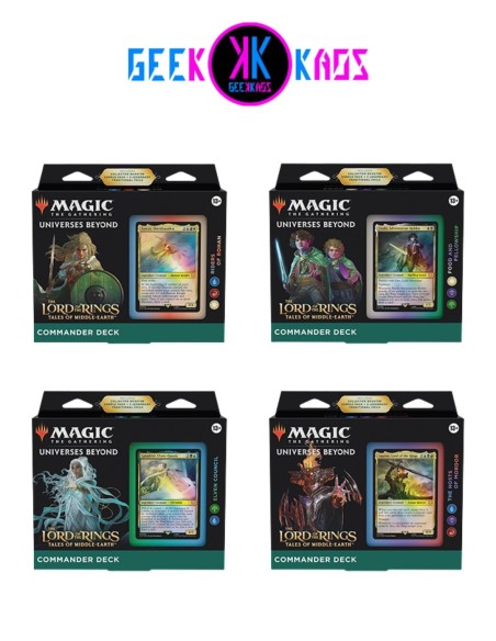 MAGIC: THE GATHERING - THE LORD OF THE RINGS - 4-PACK COMMANDER DECK - INGLES