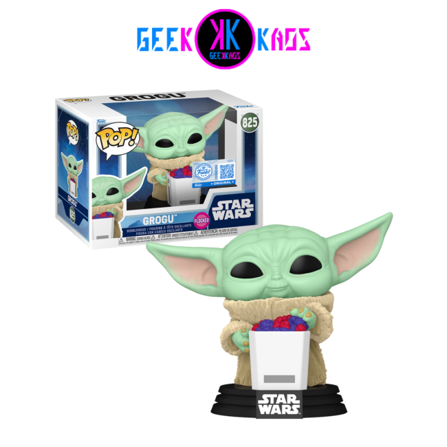 FUNKO POP! - STAR WARS -  GROGU 825 (SE) (FLOCKED)