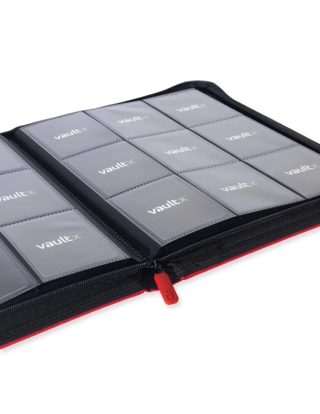 ALBUM TCG - FIRE RED - 9 POCKET - 360 CARTAS - VAULT X