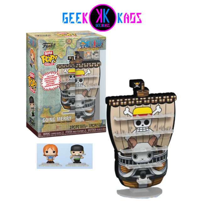 BITTY POP! DISPLAY - ONE PIECE - GOING MERRY (ZORO + NAMI)