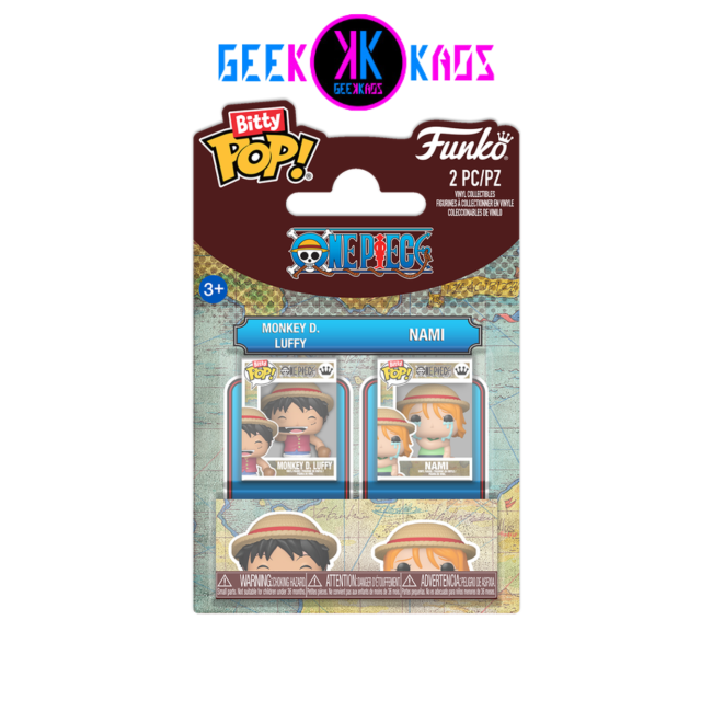 BITTY POP! - ONE PIECE - LUFFY & NAMI (2-PACK)