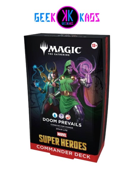 MAGIC: THE GATHERING - MARVEL HEROES - DOOM PREVAILS COMMANDER DECK - INGLES