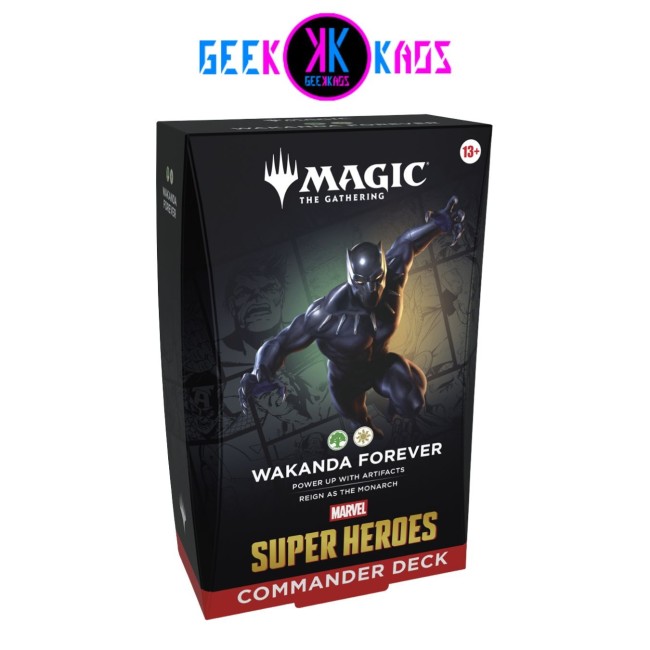 MAGIC: THE GATHERING - MARVEL HEROES - WAKANDA FOREVER COMMANDER DECK - INGLES