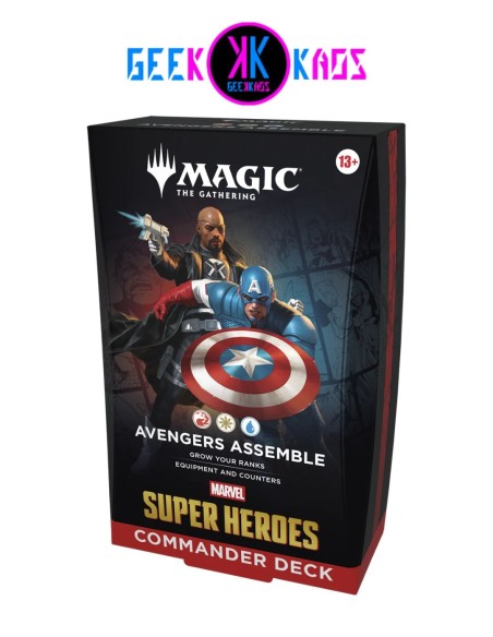 MAGIC: THE GATHERING - MARVEL HEROES - AVENGERS ASSEMBLE COMMANDER DECK - INGLES