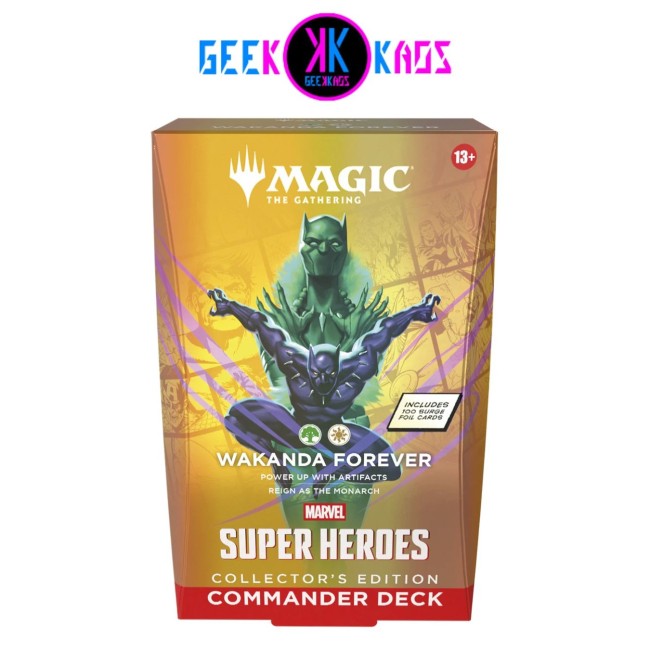 MAGIC: THE GATHERING - MARVEL HEROES - WAKANDA FOREVER COMMANDER DECK, COLLECTOR´S EDITION - INGLES