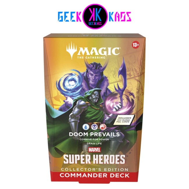 MAGIC: THE GATHERING - MARVEL HEROES - DOOM PREVAILS COMMANDER DECK, COLLECTOR´S EDITION - INGLES