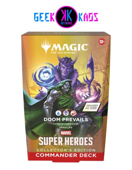 MAGIC: THE GATHERING - MARVEL HEROES - DOOM PREVAILS COMMANDER DECK, COLLECTOR´S EDITION - INGLES