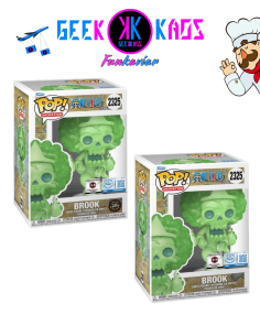 FUNKO POP! - ONE PIECE - BROOK 2325 BUNDLE (CHALICE PRE-RELEASE STICKER)