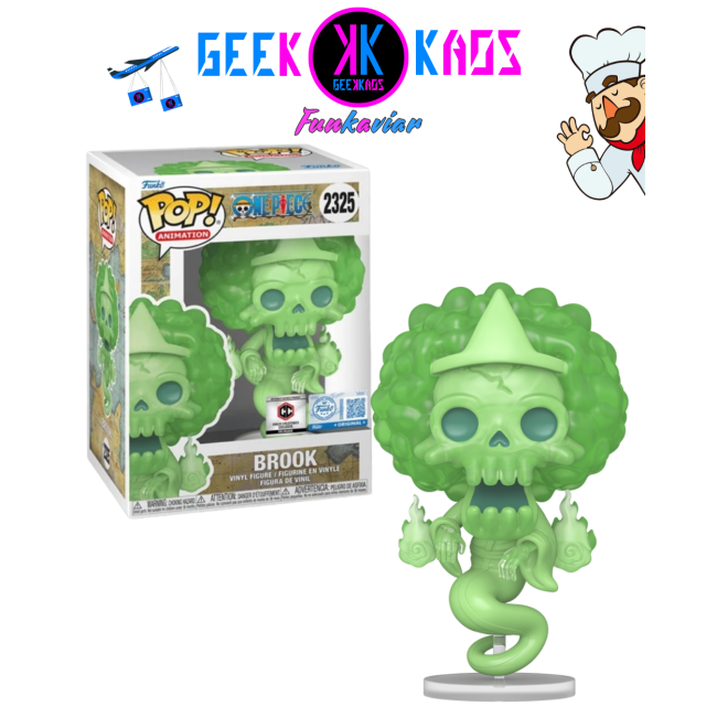 FUNKO POP! - ONE PIECE - BROOK 2325  ( CHALICE PRE-RELEASE STICKER )