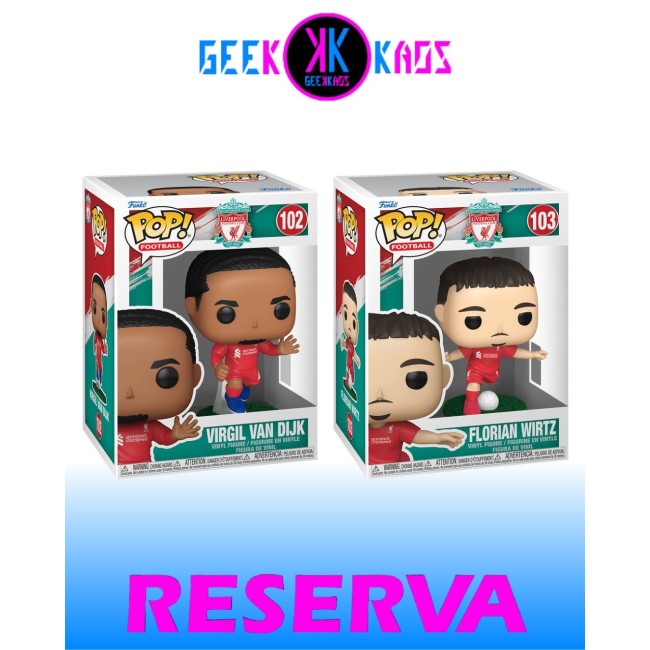 2-PACK - FUNKO POP! - LIVERPOOL - VIRGIL VAN DIJK 102, FLORIAN WIRTZ 103