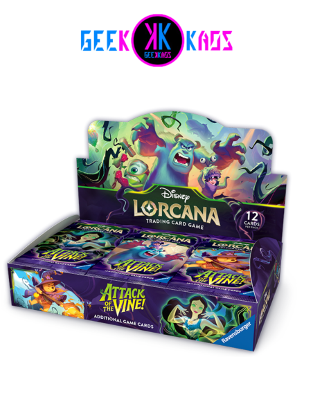 TCG DISNEY LORCANA CHAPTER 13 - ATTACK OF THE VINE! - BOOSTER 24 SOBRES - INGLES