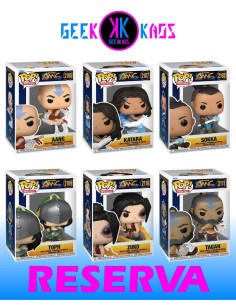6-PACK - FUNKO POP! AVATAR AANG - AANG 2106, KATARA 2107, SOKKA 2108, TOPH 2109, ZUKO 2110, TAGAH 2111