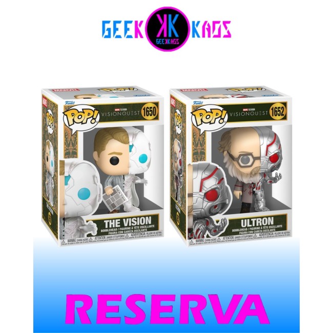 2-PACK - FUNKO POP! - VISIONQUEST - THE VISION 1650, ULTRON 1652
