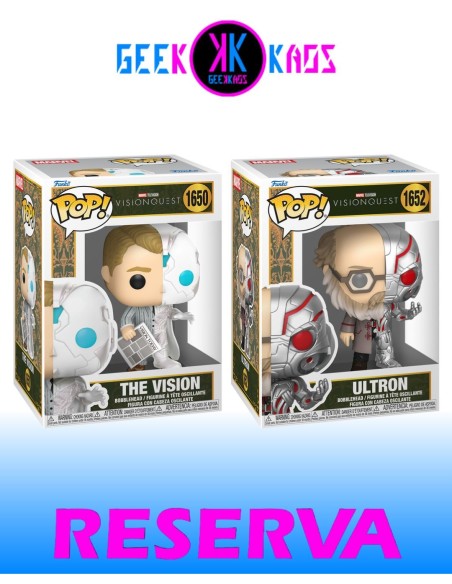 2-PACK - FUNKO POP! - VISIONQUEST - THE VISION 1650, ULTRON 1652