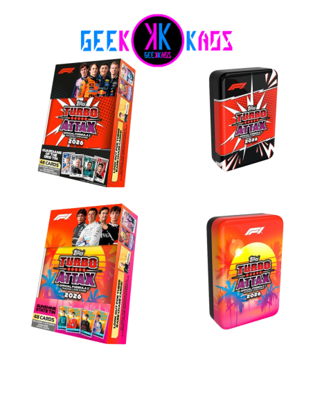 TOPPS - MEGA TIN TURBO ATTAX FORMULA 1 2026 (DISEÑO ALEATORIO)