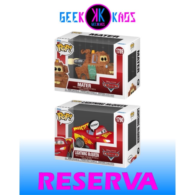 2-PACK - FUNKO POP! - CARS - MATER 1789, LIGHTNING McQUEEN 1790