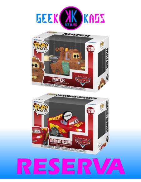 2-PACK - FUNKO POP! - CARS - MATER 1789, LIGHTNING McQUEEN 1790