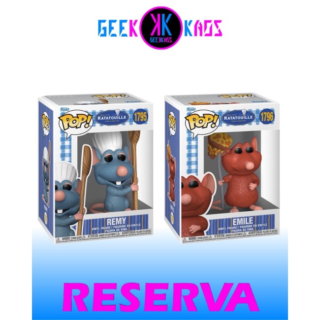 2-PACK - FUNKO POP! - RATATOUILLE - REMY 1795, EMILE 1796