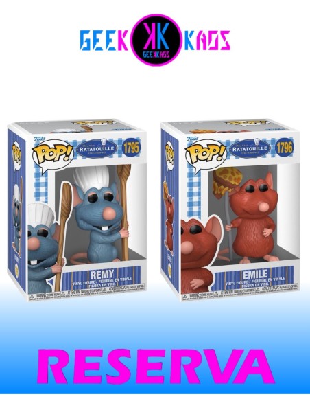 2-PACK - FUNKO POP! - RATATOUILLE - REMY 1795, EMILE 1796