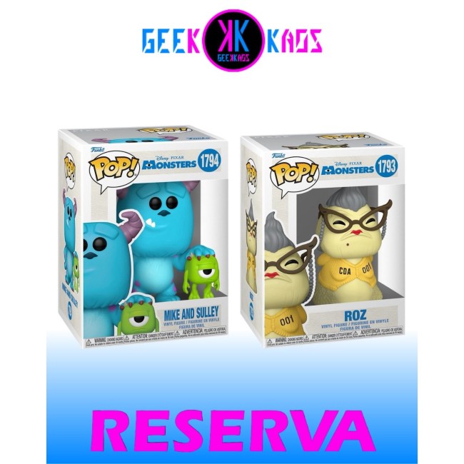 2-PACK - FUNKO POP! MONSTERS - ROZ 1793, MIKE AND SULLEY 1794