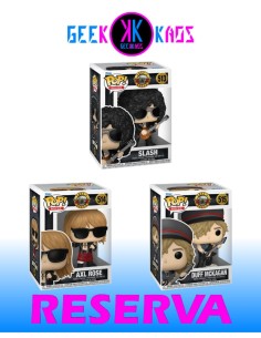3-PACK - FUNKO POP! GUNS N ROSES - SLASH 513, AXL ROSE 514, DUFF MACKAGAN 515