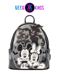 MINI MOCHILA - DISNEY - MICKEY & MINNIE LIGHT UP GLOW - LOUNGEFLY