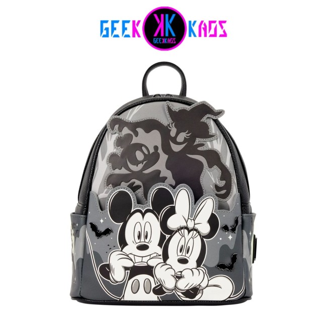 MINI MOCHILA - DISNEY - MICKEY & MINNIE LIGHT UP GLOW - LOUNGEFLY