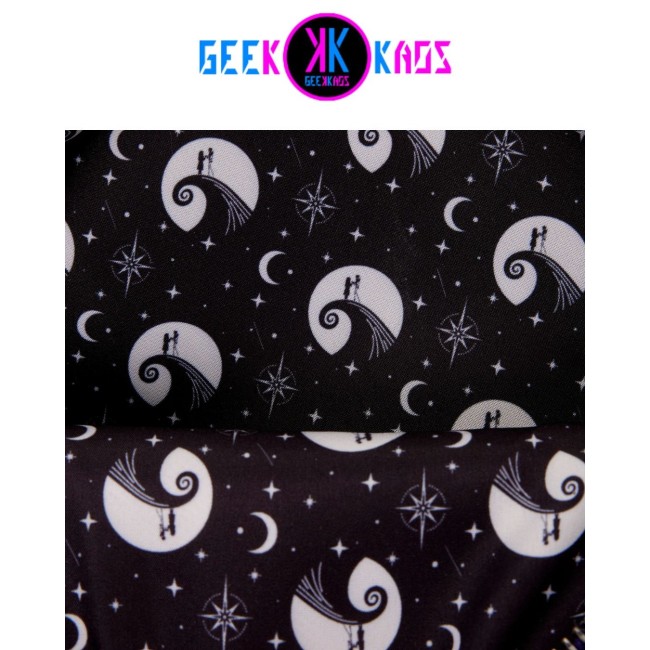 MINI MOCHILA - NIGHTMARE BEFORE CHRISTMAS - JACK SKELLINGTON & SALLY "NIGHT SKY" - LOUNGEFLY