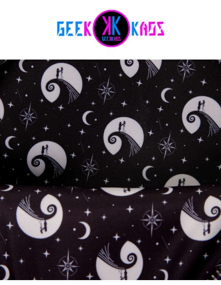 MINI MOCHILA - NIGHTMARE BEFORE CHRISTMAS - JACK SKELLINGTON & SALLY "NIGHT SKY" - LOUNGEFLY