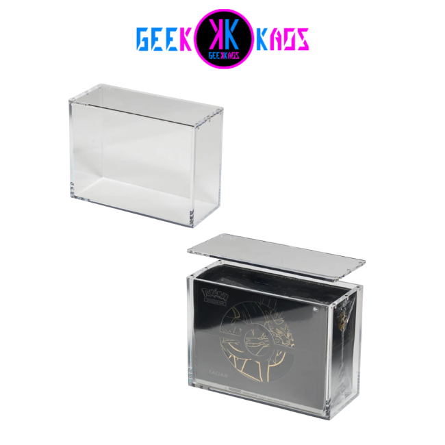 PROTECTOR TCG - POKEMON - PROTECTOR ETB PLUS* METRACRILATO Y CIERRE IMANTADO - THE ACRYLIC BOX