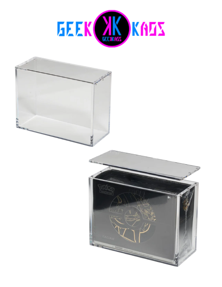 PROTECTOR TCG - POKEMON - PROTECTOR ETB PLUS* METRACRILATO Y CIERRE IMANTADO - THE ACRYLIC BOX