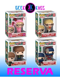 4-PACK - FUNKO POP! A CHRISTMAS STORY - RALPHIE 2143, RALPHIE 2143, SCUT FARKUS 2144, RANDY PARKER 2146
