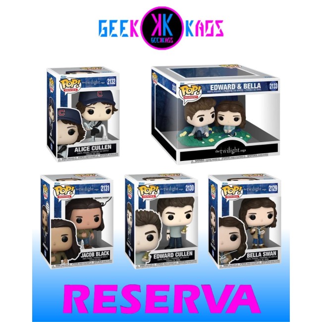 5-PACK - FUNKO POP! - THE TWILIGHT SAGA - BELLA 2129, EDWARD 2130, JACOB 2131, ALICE 2132, EDWARD & BELLA 2133